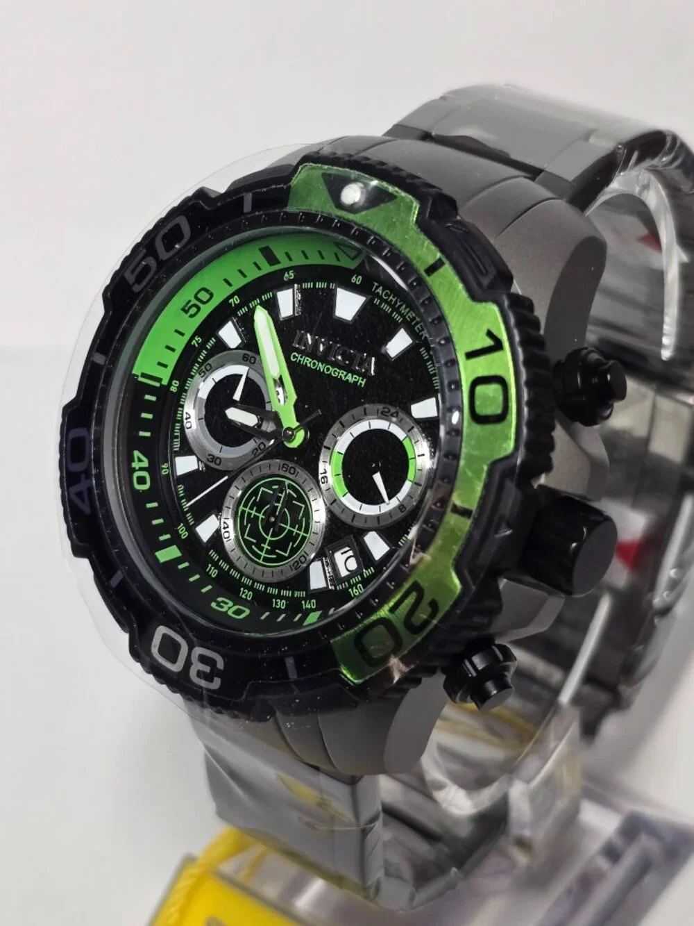Invicta Commander TI-22 Titanium Men's Watch - 48mm, Green Black, Grey (49494)
